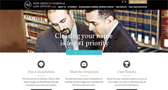 Desktop Screenshot of newmexicocriminallaw.com