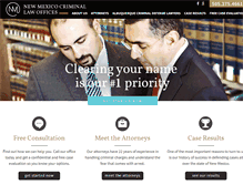 Tablet Screenshot of newmexicocriminallaw.com